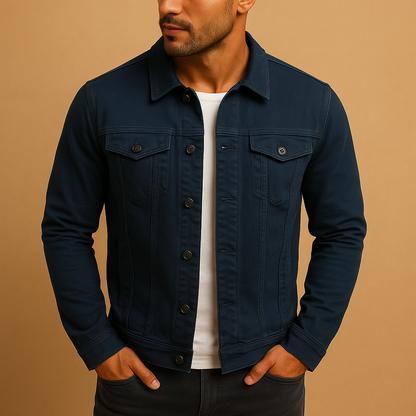 Tailored cotton button-up shirt for men with a classic collar and comfortable fit, ideal for work outfits, casual wear, and everyday styling.