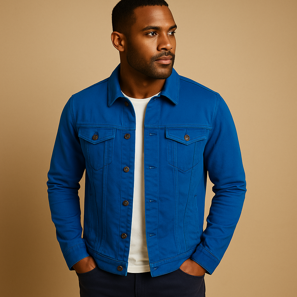 Tailored cotton button-up shirt for men with a classic collar and comfortable fit, ideal for work outfits, casual wear, and everyday styling.