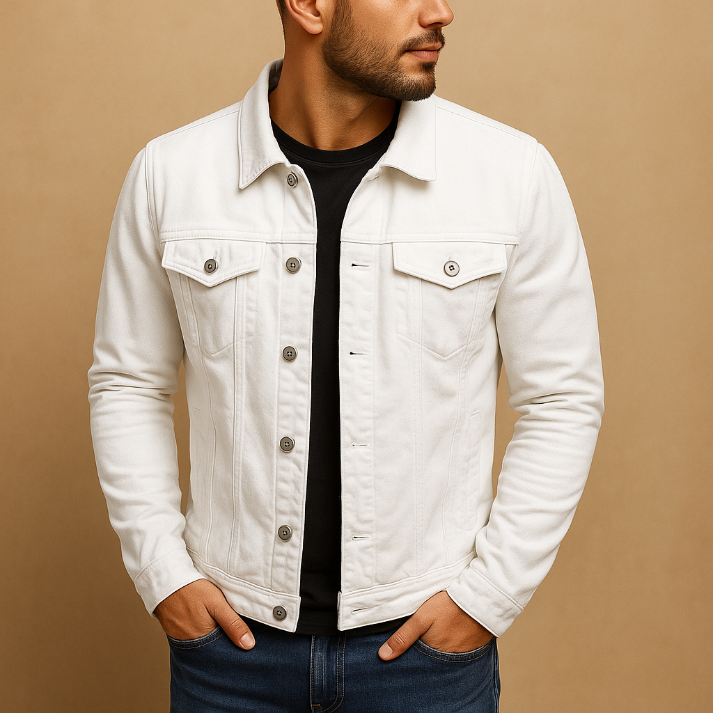 Tailored cotton button-up shirt for men with a classic collar and comfortable fit, ideal for work outfits, casual wear, and everyday styling.