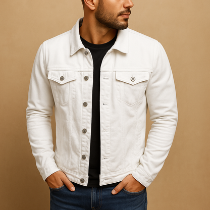 Tailored cotton button-up shirt for men with a classic collar and comfortable fit, ideal for work outfits, casual wear, and everyday styling.