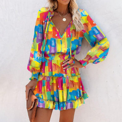 Image of Tara | Women's Long Sleeve Floral Mini Dress