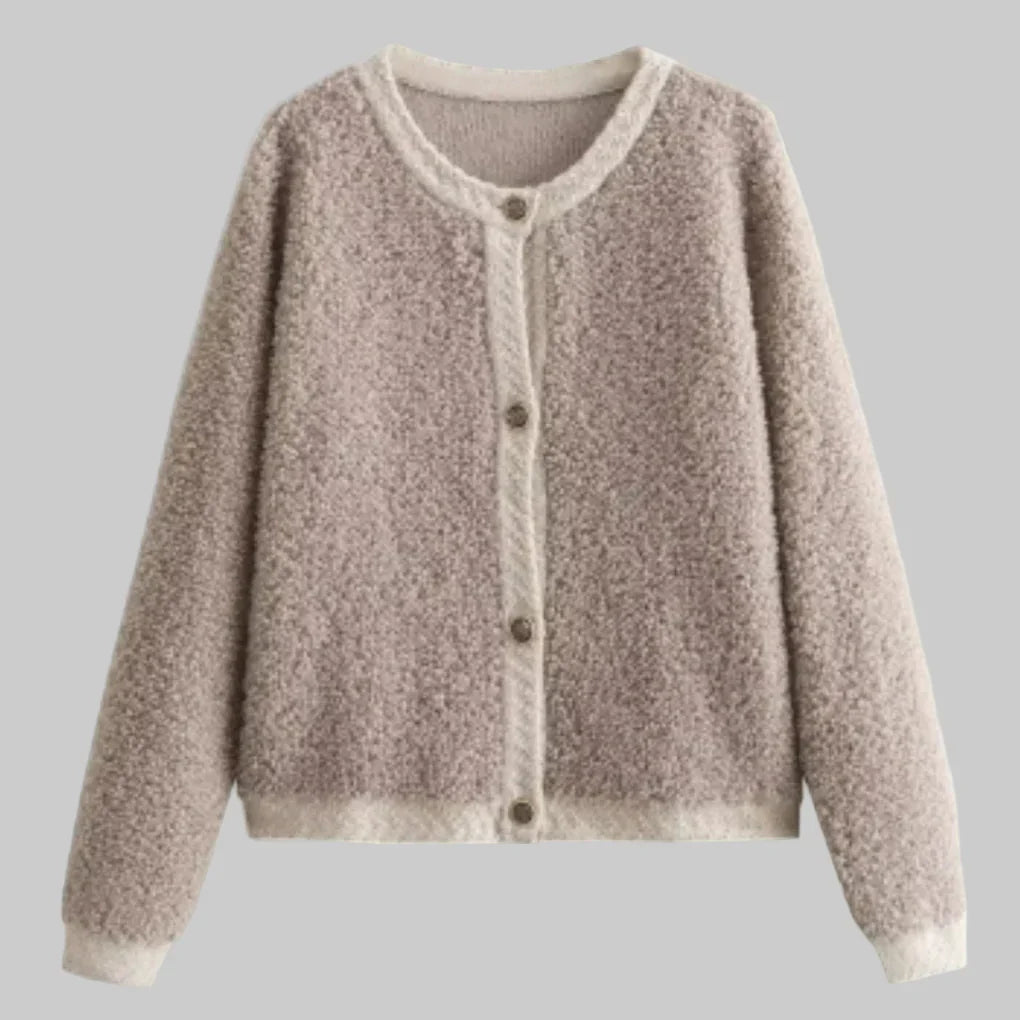 Women's Cardigan Sweater Soft Texture - VibreMode