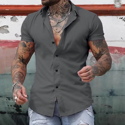 Image of Theodore | Men's Slim Fit Button-Down Shirt