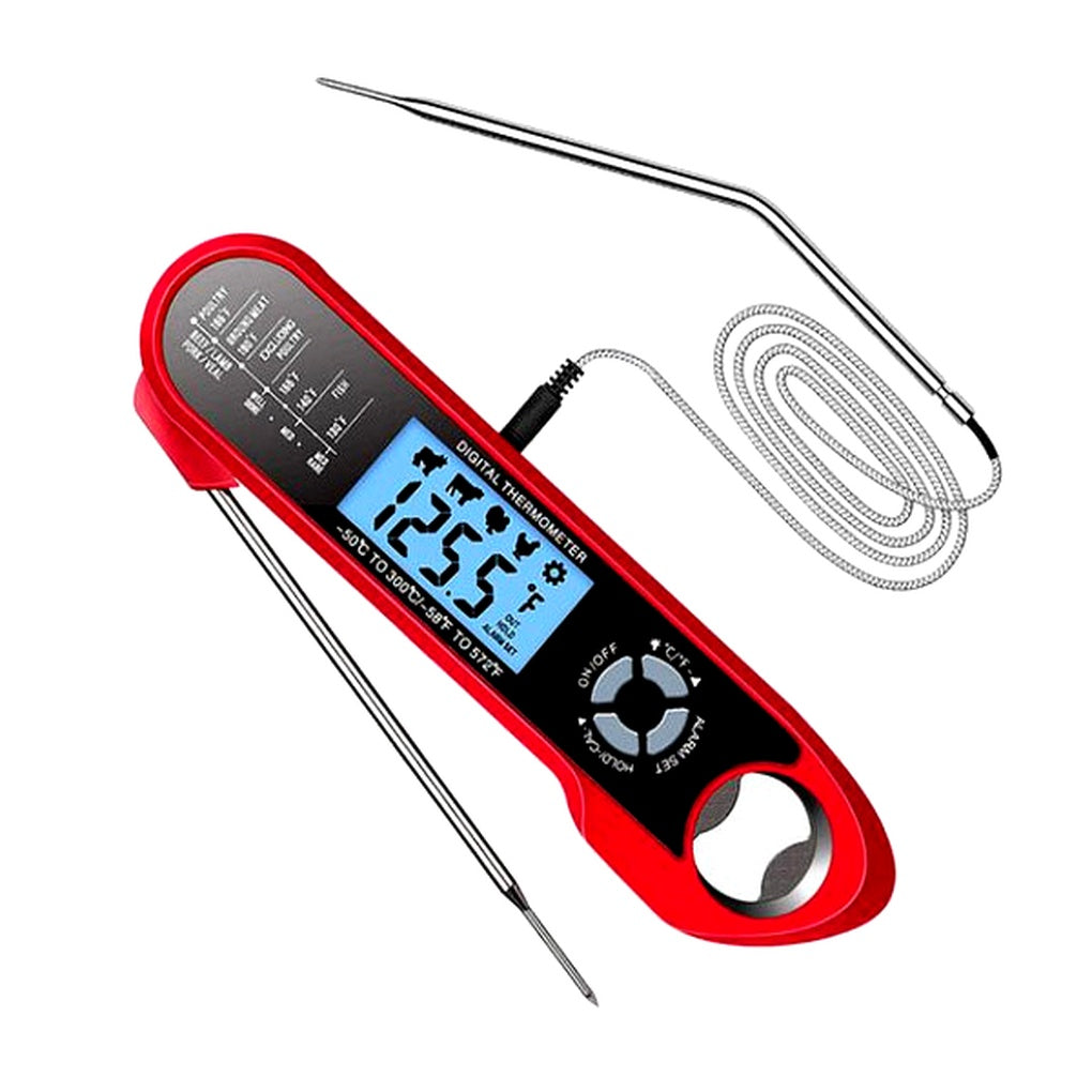 Instant Read Digital Kitchen Thermometer With Alert - VibreMode