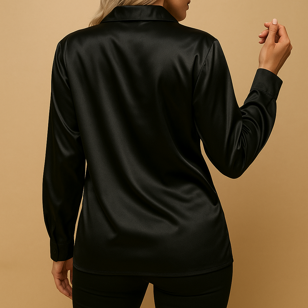 Women’s timeless elegant blouse with a classic collar and lightweight feel, suitable for everyday wear, workdays, and casual outings.