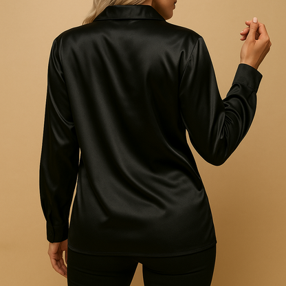 Women’s timeless elegant blouse with a classic collar and lightweight feel, suitable for everyday wear, workdays, and casual outings.