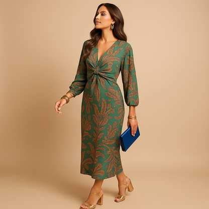 Timeless elegant dress for women with a flattering feminine silhouette, suitable for formal events, workdays, and stylish everyday outfits.