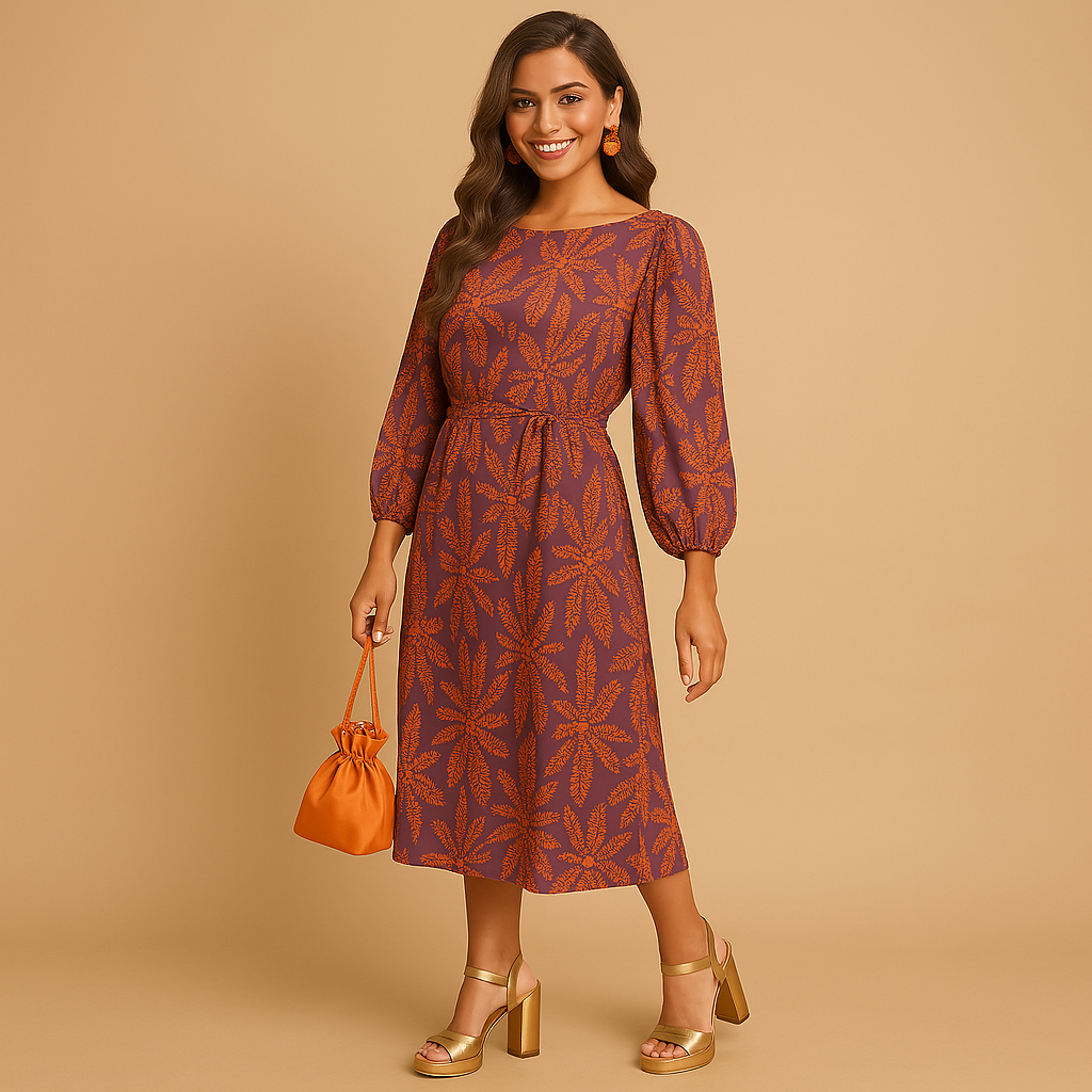 Timeless elegant dress for women with a flattering feminine silhouette, suitable for formal events, workdays, and stylish everyday outfits.