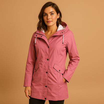 Clear Waterproof Ladies Raincoat - VibreMode