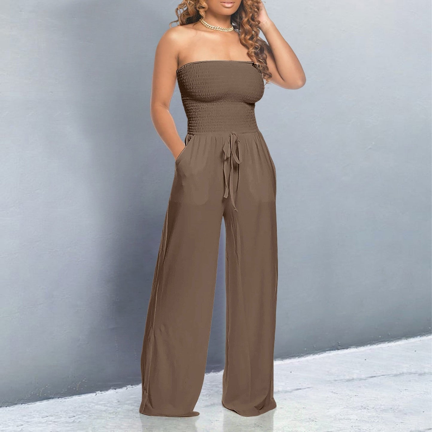 Fashionable Cold Shoulder Jumpsuit