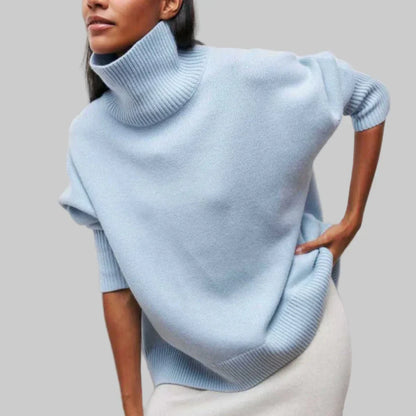 Women's Turtleneck Sweater Winter Knit - VibreMode