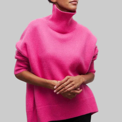 Women's Turtleneck Sweater Winter Knit