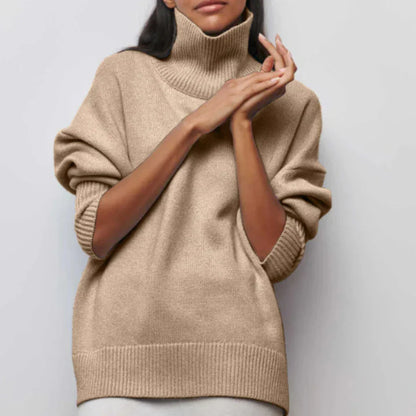 Women's Turtleneck Sweater Winter Knit