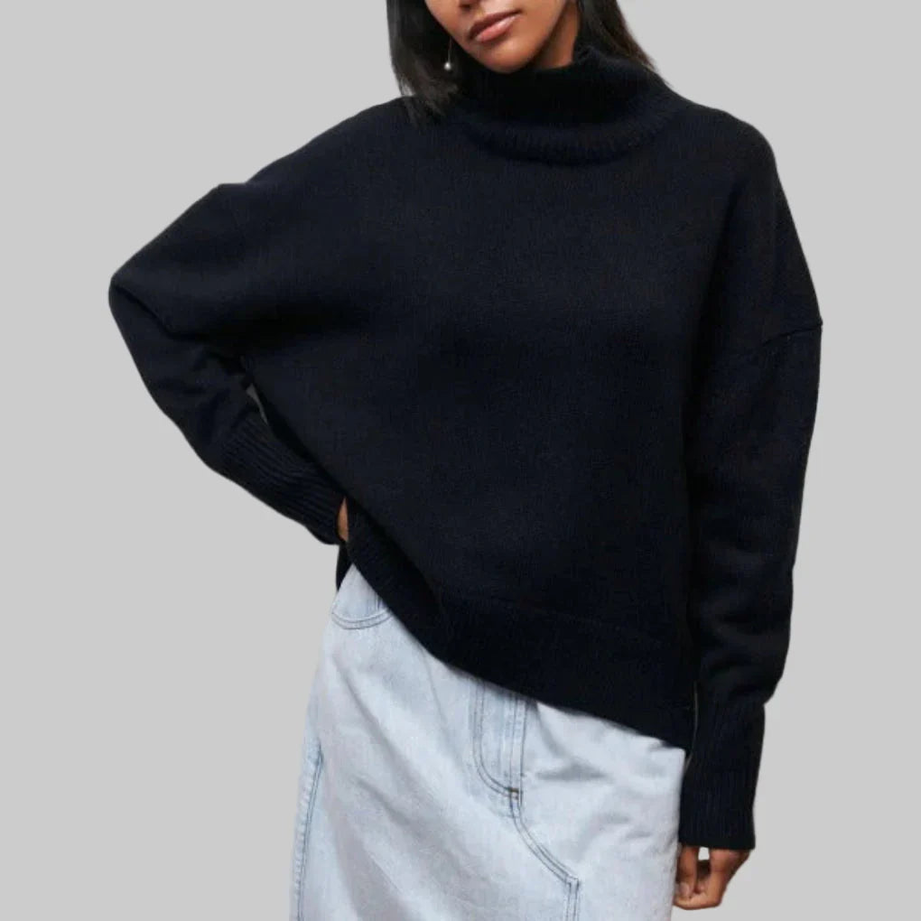 Women's Turtleneck Sweater Winter Knit