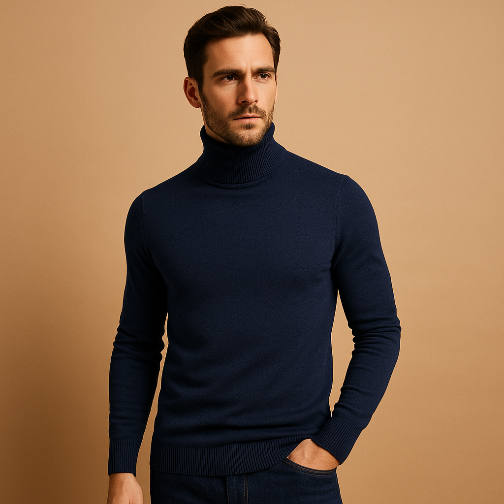 Men's Turtleneck Sweater - VibreMode
