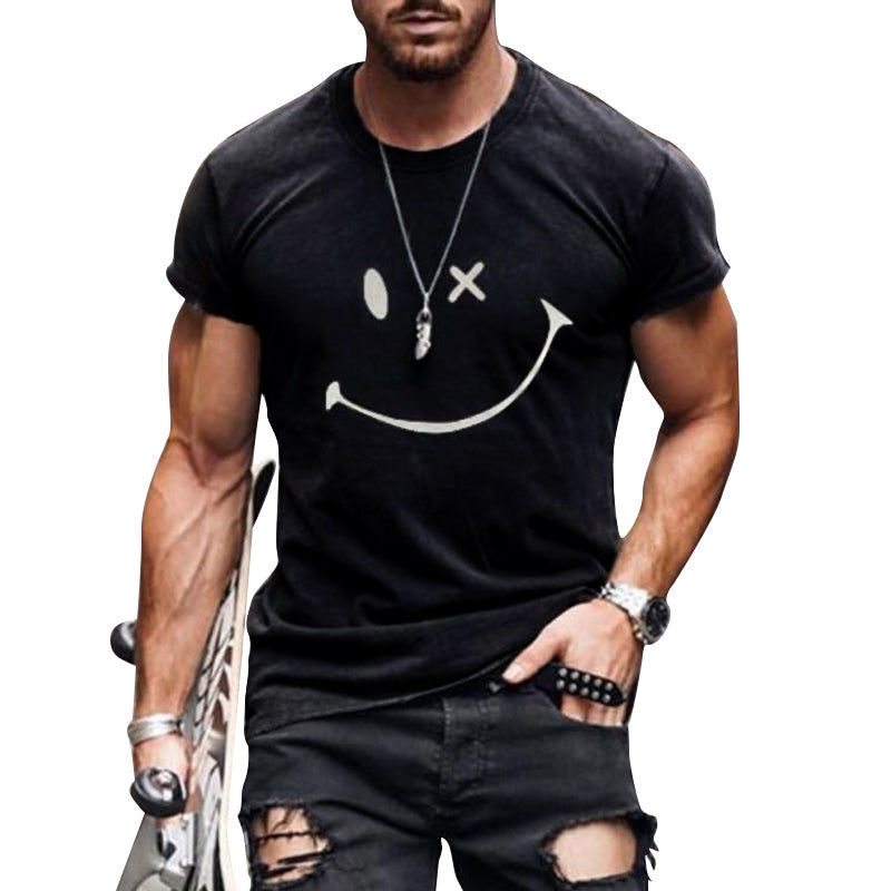 Men's Graphic Crew Neck T-Shirt - VibreMode