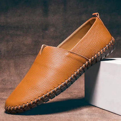 Men's Slip On Loafers Matte Genuine Leather