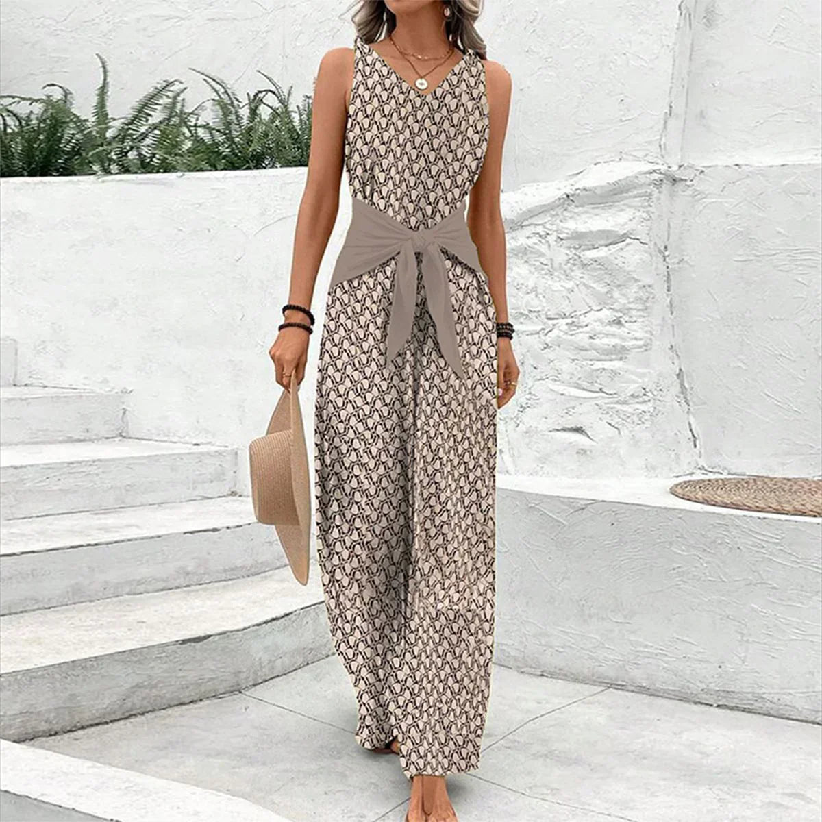 Women's Luxe Sleeveless Jumpsuit - VibreMode