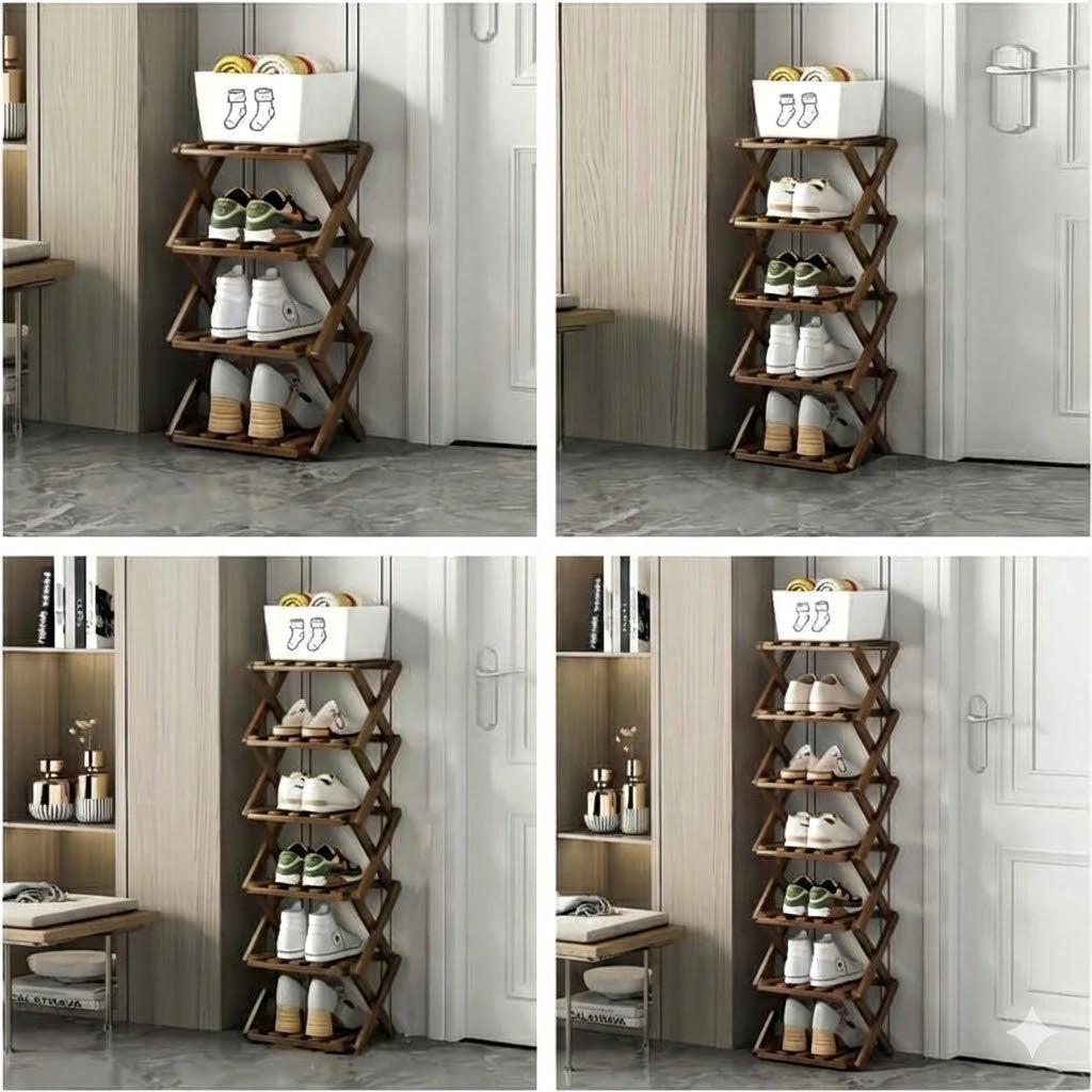 9 Tier Bamboo Storage Shelf No Assembly Required