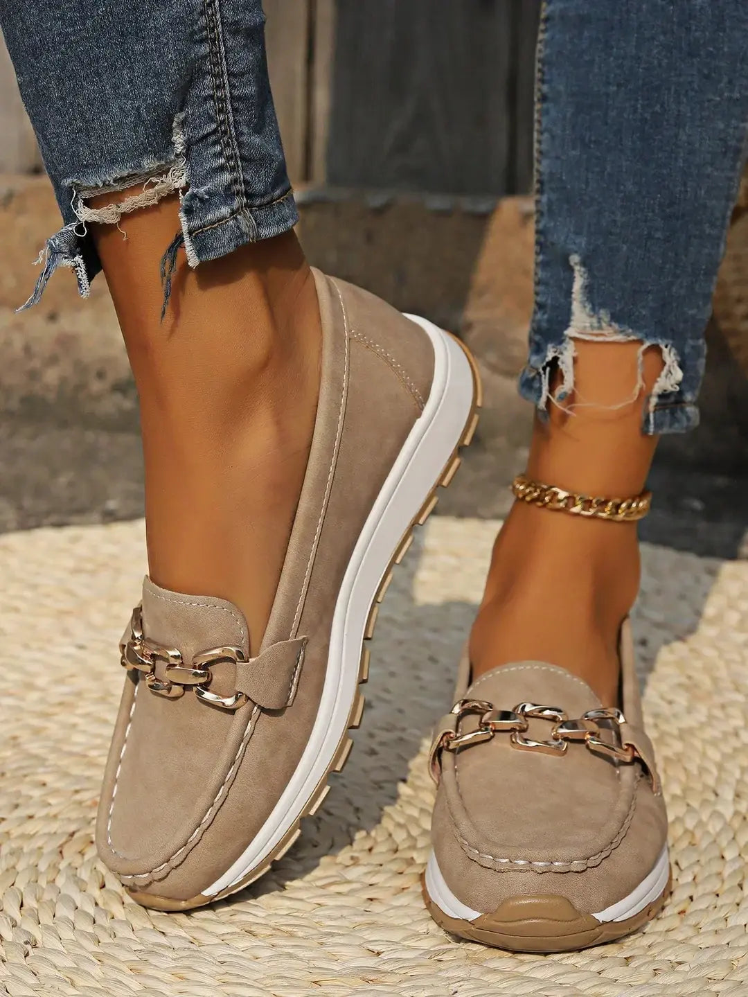 Elegant Slip On Dress Loafers for Women - VibreMode