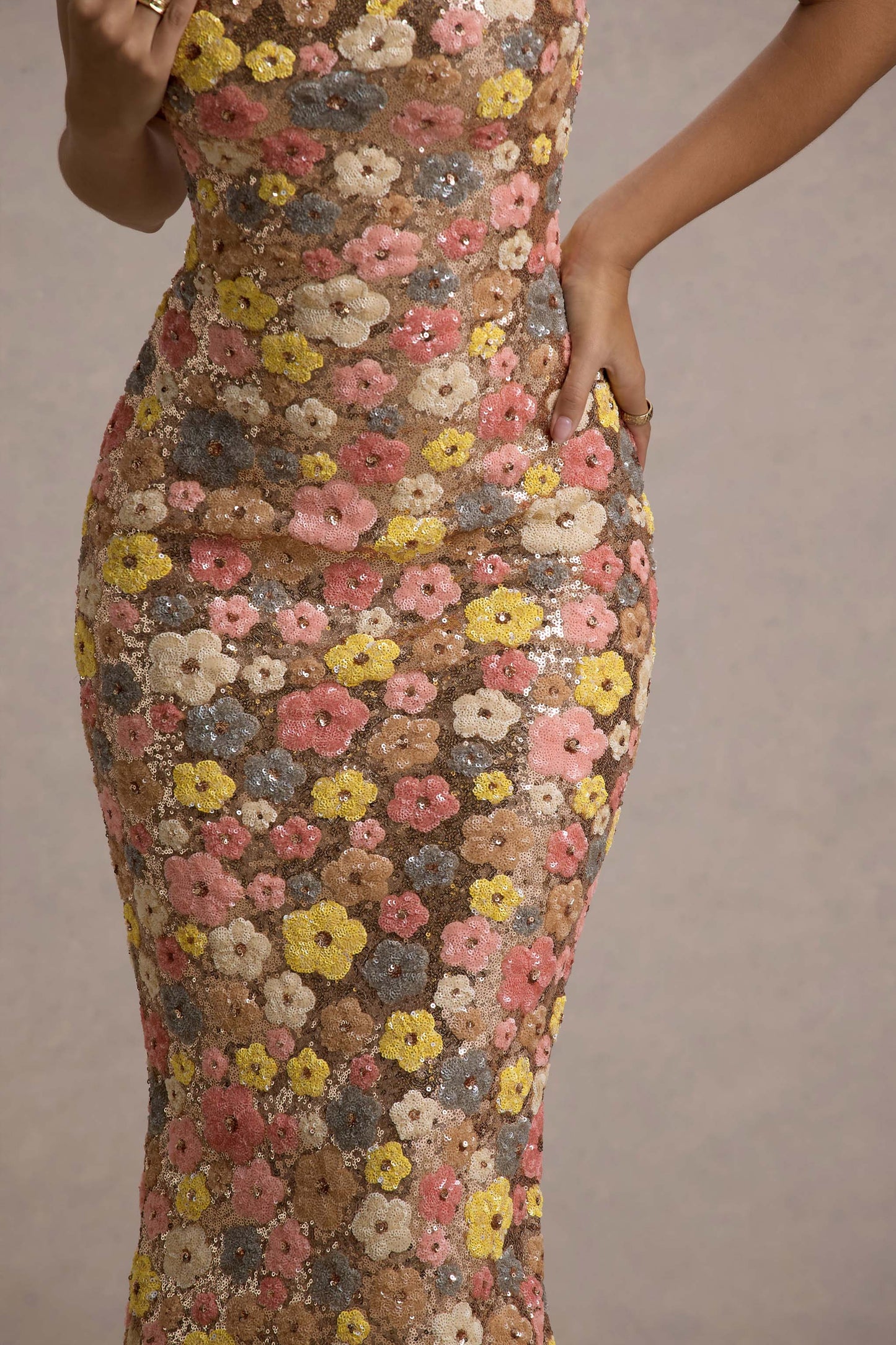 Beautiful Flower Lace Long Evening Dress