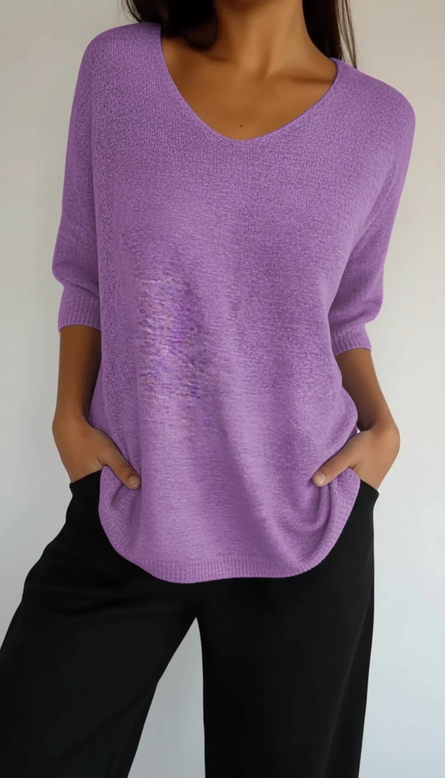 Women V-Neck Blouse - VibreMode