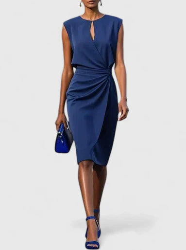 Women's Sleeveless Midi Wrap Dress - VibreMode
