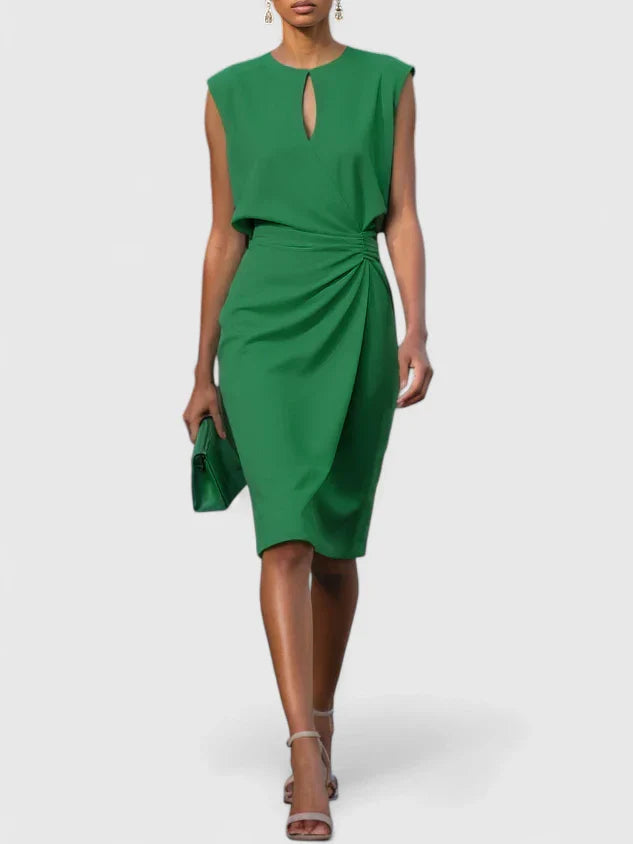 Women's Sleeveless Midi Wrap Dress