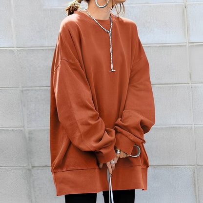 Image of Vanessa | Women's Oversized Crew Neck Pullover Sweater