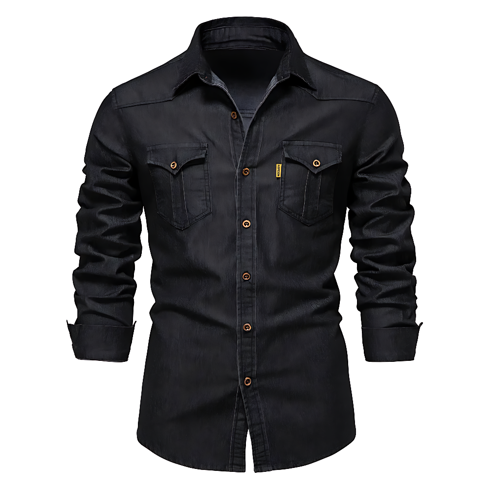Men's Denim Shirt - VibreMode