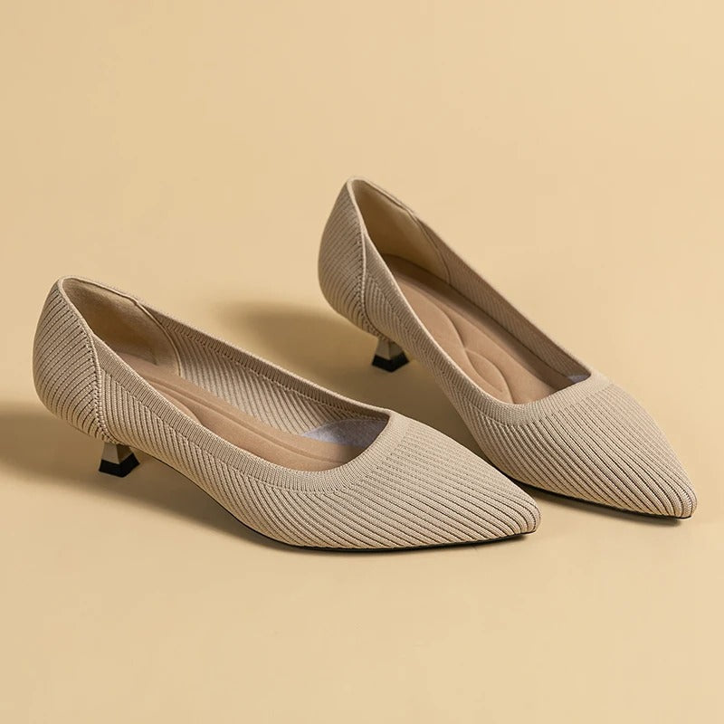 Cute Cat Heel Shoes