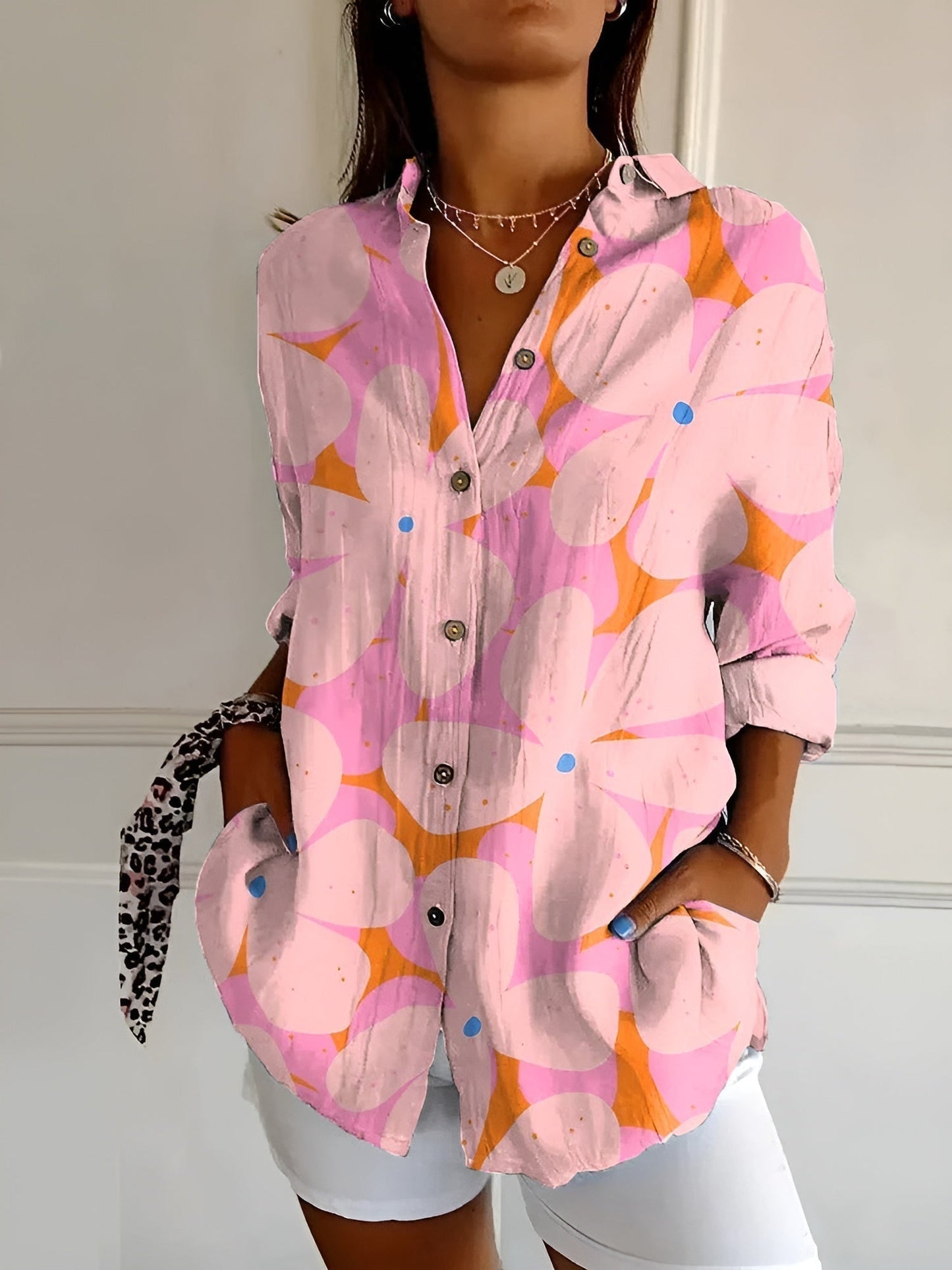 Women's Whimsical Print Blouse