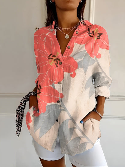Avril | Fashionable Top with Fun Floral Patterns