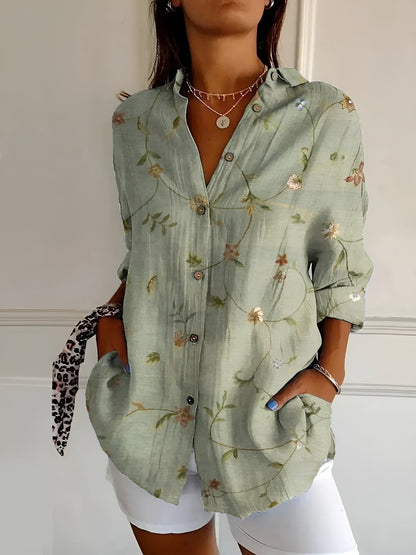 Avril | Fashionable Top with Fun Floral Patterns