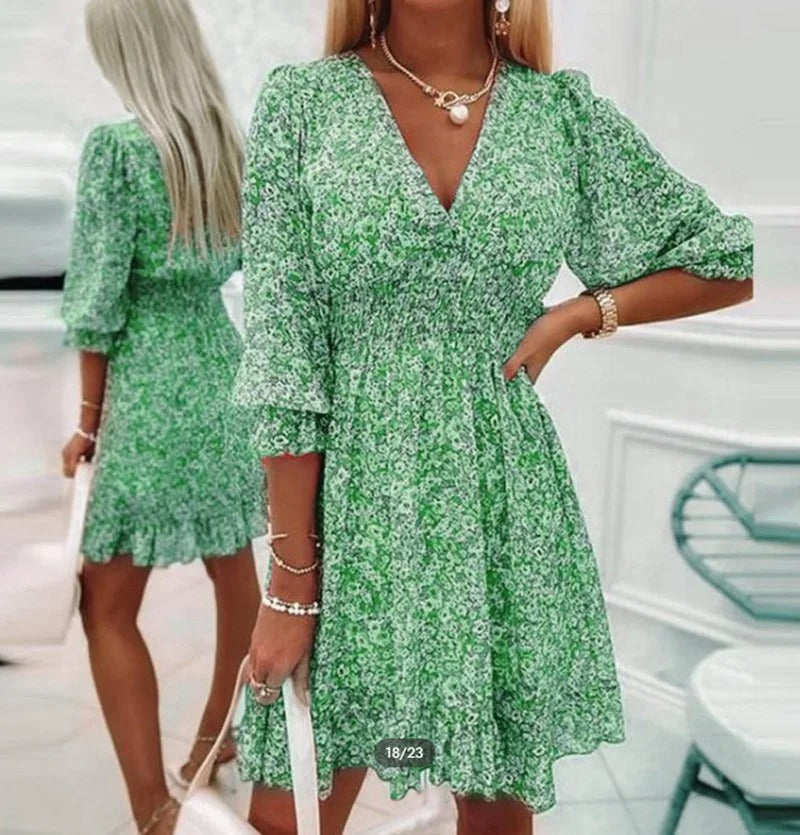 Women's Autumn Dress Multicolored