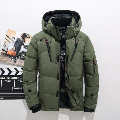 Men's Puffer Coat Zipper Pockets