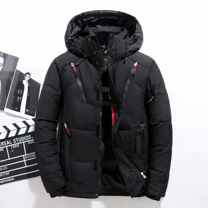 Men's Winter Parka Jacket Fur Lined Hooded Waterproof