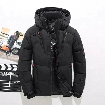 Men's Puffer Coat Zipper Pockets