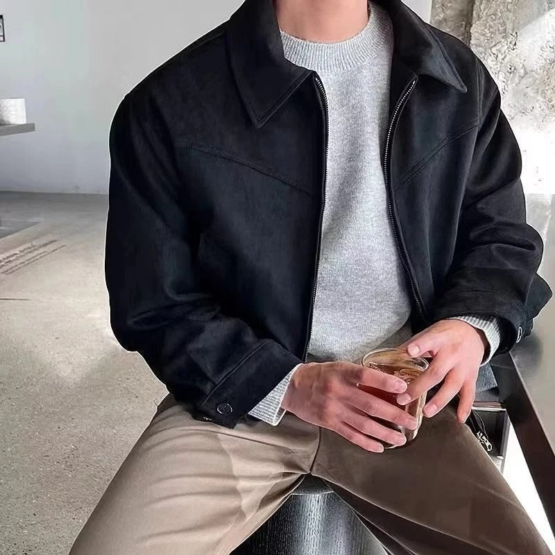 Women's Suede Bomber Jacket Smooth Finish