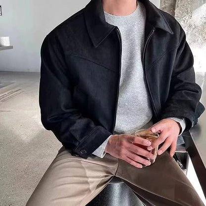 Women's Suede Bomber Jacket Smooth Finish