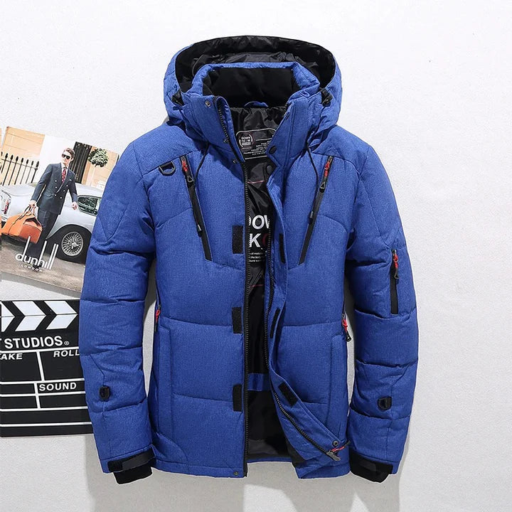 Men's Puffer Coat Zipper Pockets