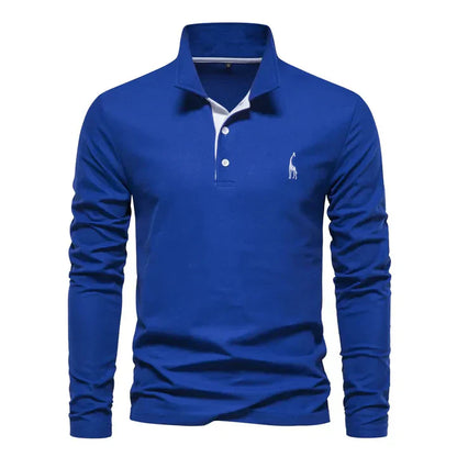 Men's Long-Sleeved Polo Shirt