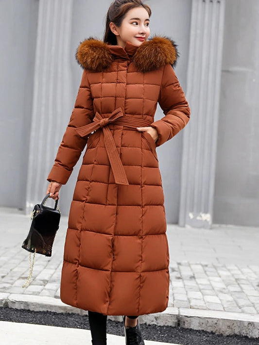 Warm Women's Parka Puffer Jacket Coat - VibreMode