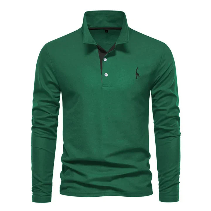 Men's Long-Sleeved Polo Shirt