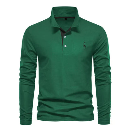 Men's Long-Sleeved Polo Shirt