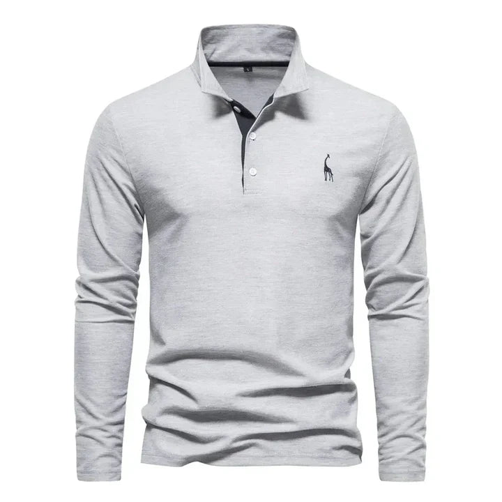 Men's Long-Sleeved Polo Shirt