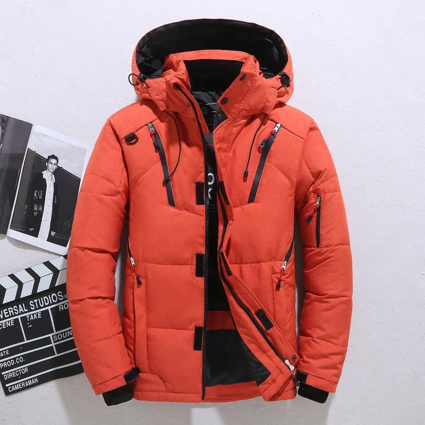 Men's Winter Parka Jacket Fur Lined Hooded Waterproof