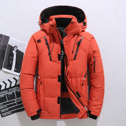 Men's Winter Parka Jacket Fur Lined Hooded Waterproof