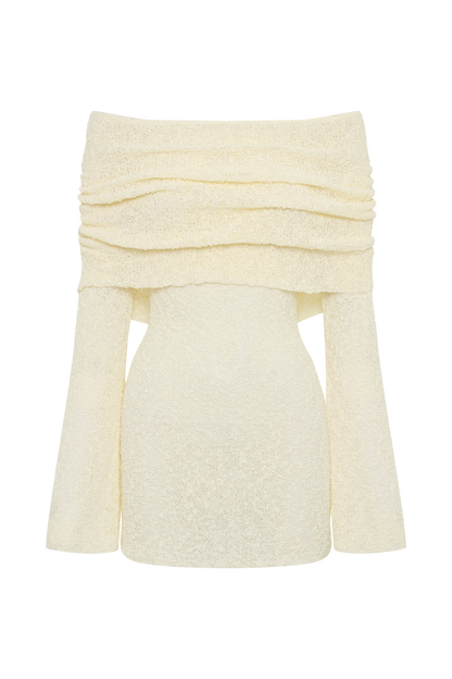 Image of Veronica | Women's Fitted Off-Shoulder Mini Dress