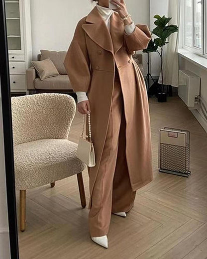 Image of Vicki | Women's Double-Breasted Long Coat